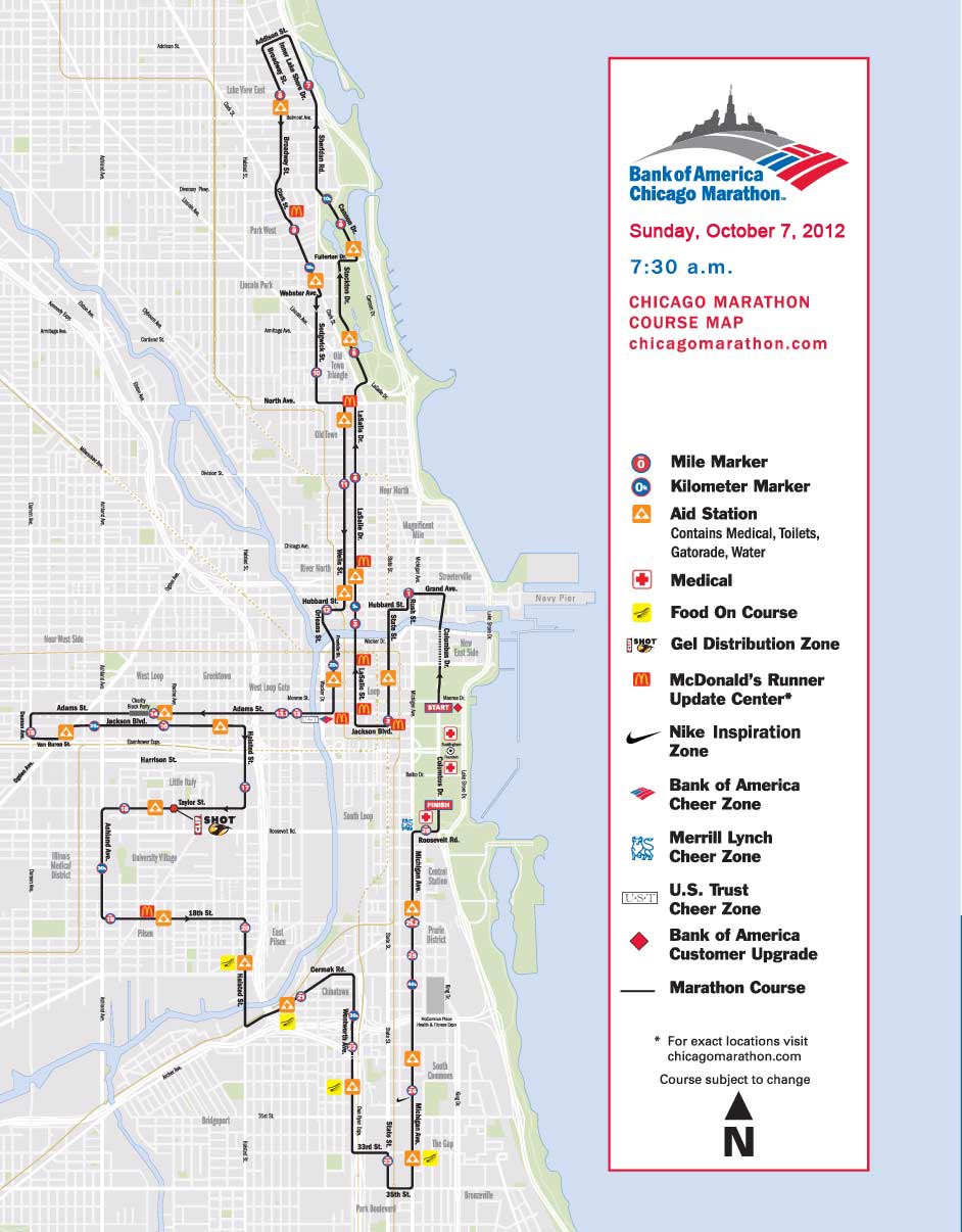 The Chicago Marathon Course